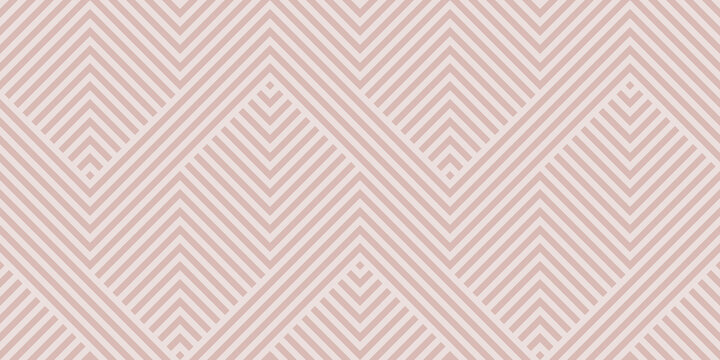Geometric lines seamless pattern. Simple vector texture with diagonal stripes, chevron, zigzag. Abstract beige linear graphic background. Subtle modern sport style ornament. Trendy repeat geo design