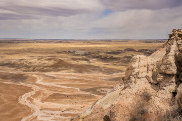 Fototapeta na wymiar Looking Out Over The Painted Desert