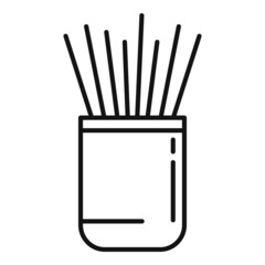 Food toothpick icon outline vector. Tooth pick