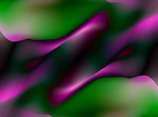 Soft wavy green and purple abstract background with flowing effect for art design and background