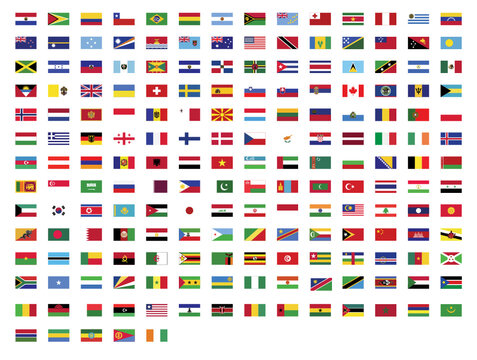 A Big Collection of World Flags in Vector 