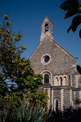 Fototapeta na wymiar Saint James Catholic Church in town centre of Reading, United Kingdom