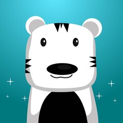 minimalist illustration animal cute collorfull