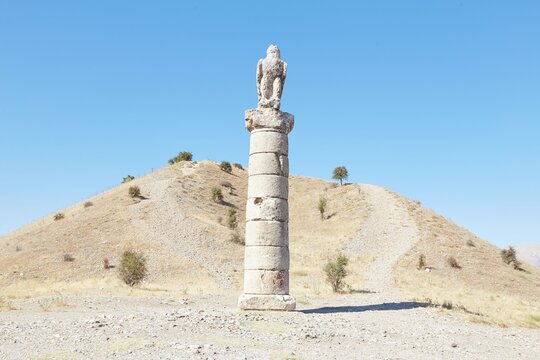 The Karakus Tumulus, an ancient burial mound in Turkey
