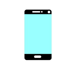 phone simple clip art vector illustration
