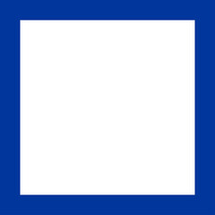 Informatory shape sign. Blue square Background. Traffic signs and symbols.