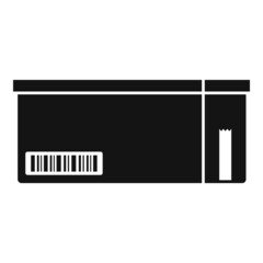 Order box icon simple vector. Delivery package