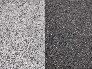 Fototapeta premium black asphalt road and white marking