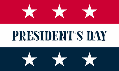 President's Day Background Design. Banner, Poster, Greeting Card. Vector Illustration.