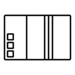 Delivery box icon outline vector. Cardboard package