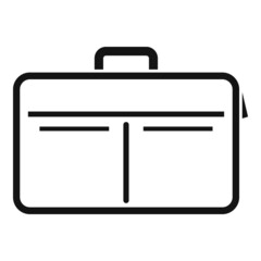 Laptop bag accessory icon simple vector. Backpack case