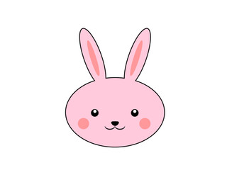 ウサギの顔アイコン