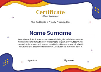 Certificate Template Illustration