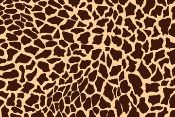 Obraz premium Modern giraffe pattern. Animals background. Ornament of skin giraffe. Colorful illustration.