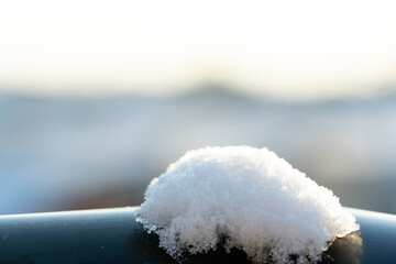 うっすらと積もった雪