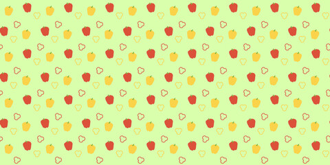 paprika vegetables pattern seamless wallpaper vector illustration design