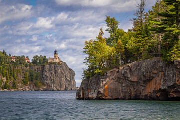 Split Rock Lighthouse with Island