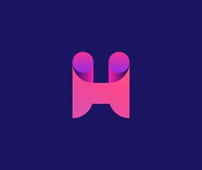 Modern H letter Logo Design
