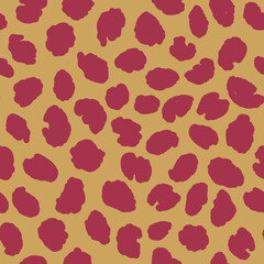 Fototapeta na wymiar Abstract modern leopard seamless pattern. Animals trendy background. Beige decorative vector stock illustration for print, card, postcard, fabric, textile. Modern ornament of stylized skin