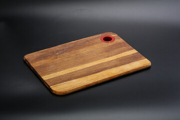 Wooden board for kitchen isolated