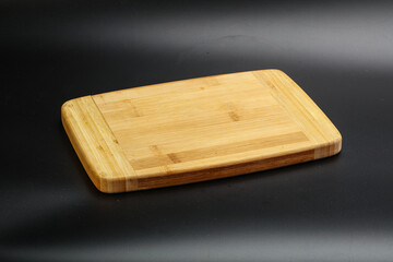 Wooden board for kitchen isolated