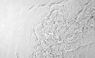 texture of splashing water on white background