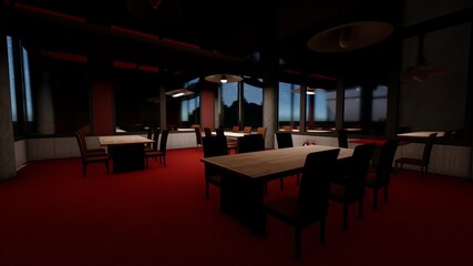 liminal space restaurant