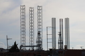 Pula Altstadt Hafenstadt Istrien Kroatien 