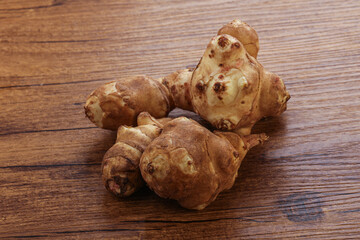 Raw dietary Jerusalem artishoke - topinambur