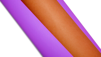 Multicolor cardboard paper kept on white background