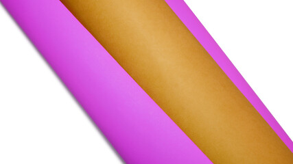 Multicolor cardboard paper kept on white background