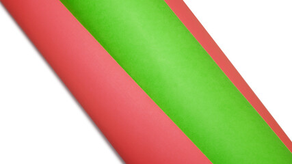 Multicolor cardboard paper kept on white background