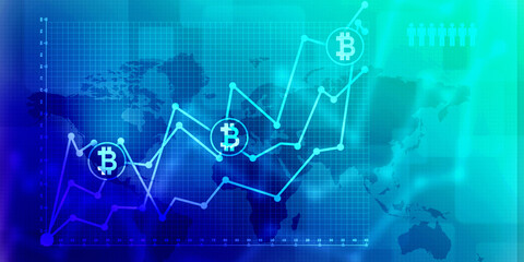 2d rendering bitcoin sign with graph
 
