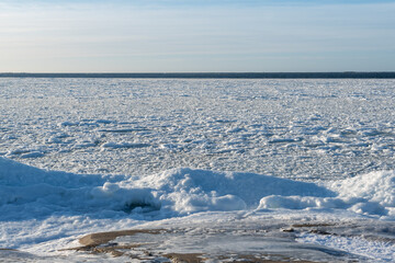 frozen ocean landscape 