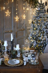 christmas table setting