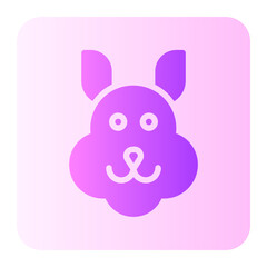 rabbit gradient icon