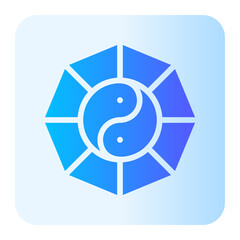 yin yang gradient icon