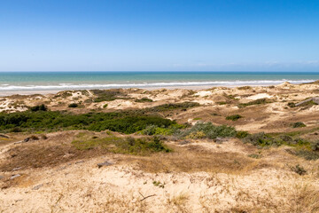 Fototapeta na wymiar Les dunes d'Ecault, au sud d'Equihen-plage