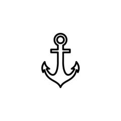 Anchor icon. Anchor sign and symbol. Anchor marine icon.
