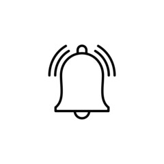 Bell Icon. Notification sign and symbol for web site design
