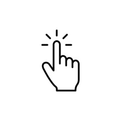 Hand cursor icon. cursor sign and symbol. hand cursor icon clik