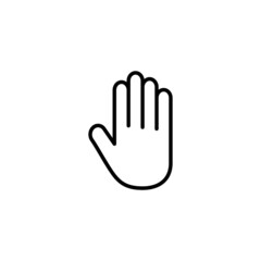 Hand icon. hand sign and symbol. hand gesture