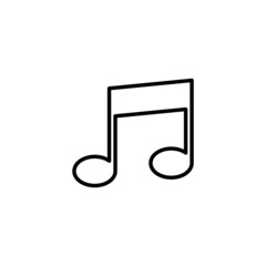 Music icon. note music sign and symbol