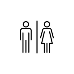 Toilet icon. Girls and boys restrooms sign and symbol. bathroom sign. wc, lavatory
