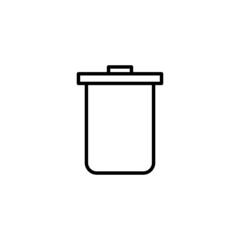 Trash icon. trash can icon. delete sign and symbol.