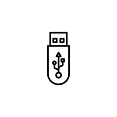 Usb icon. Flash disk sign and symbol. flash drive sign.
