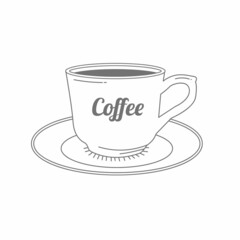 Hand Drawn Coffee with Outline Style
