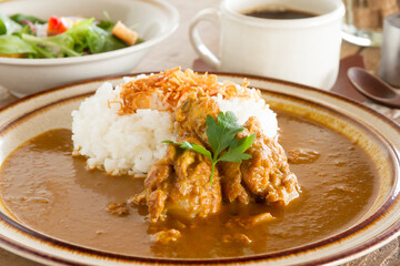 カフェのカレーセット（アップ）