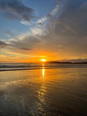 クラビ アオナンビーチ 夕日 夕焼け タイ 東南アジア