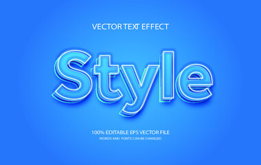 Style editable text effect